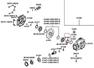 TESNENIE ZADNÝ ĽAVÝ INÝ HRIADEĽ KYMCO MXU 550 700