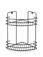 KÚPEĽŇOVÁ POLICA TROJUHOLNÍKOVÝ 2-ÚROHOVÝ ROHOVÝ