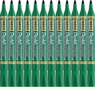 PENTEL N850 okrúhly permanentný popisovač GREEN x12