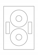 SAMOLEPIACIE ETIKETY A4 CD 118x118mm 100ks