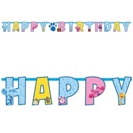 BANNER GIRLAND HAPPY BIRTHDAY BLUES CLUE 180x15cm GODAN