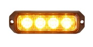 STROBOSKOP 4 LED VÝSTRAŽNÉ SVETLO 12/24V CE