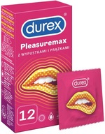 DUREX PLEASUREMAX Kondómy 12 kusov, REBROVANÉ