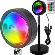 LAMPA Západ slnka SUNSET LED Nočný projektor Východ slnka Imitujúci RGB slnko