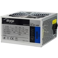 ATX 420W zdroj Akyga Basic AK-B1-420 Fan12cm P4 3xSATA