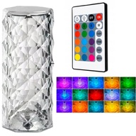 LED KRIŠTÁĽOVÁ LAMPA DO DOMÁCNOSTI RGB 16 FARIEB