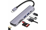 MACBOOK AIR PRO HUB ADAPTÉR USB-C HDMI 4K SD 6v1