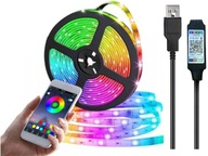 Farebné RGB LED diódy IP65 5 metrov ovládané smartfónom