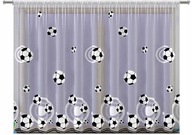 Maľovaný žakárový záves Balls 623d938, výška 170cm (v metre)