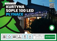 ZÁCLONA 100LED 8 FUNKCIÍ 4,25M IP44 ČERVENÁ