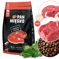 Pan Mięsko Krmivo pre psov HOVÄDZIE A KOZIE XS 9 kg