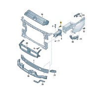 SKRUTKA PLECHU PRE NOSNÍK PREDNÝ AUDI A4 B9