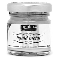 Tekutý kov 30ml Silver Pentart PAINT