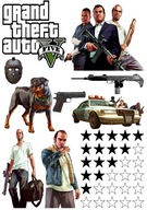 Tortová oblátka GTA V 5 Sugar Print A4