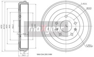 Brzdový bubon MAXGEAR 19-3202