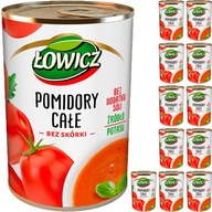 Łowicz Celé paradajky bez šupky a soli 12x400g