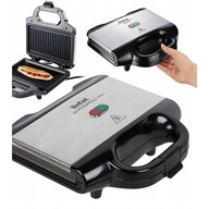 TEFAL SM157236 hriankovač na sendviče - výkon 700 W, 1 platňa, Farba čierna / oceľ