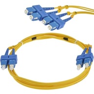NEKU Prepojovací kábel z optických vlákien FO SM SC-SC 9/125 1m