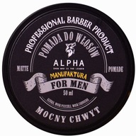 HAIR POMADE STRONG MATTE pasta pre pánsky styling Alpha Barberia