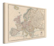 Obraz na plátne Stanfordská mapa Európy 1884 80x60 cm