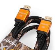 HDMI kábel ULTRA HD 8K AX verzia 2.1 KOVOVÝ 1,8m