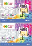 Happy Color FAREBNÝ BLOK A4 + A3 15 farieb