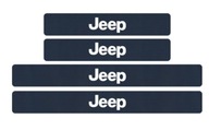 Ochranné nálepky na prah dverí Jeep - Blue Logo