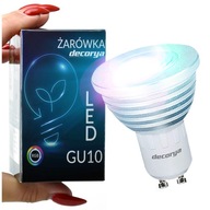 Farebná RGB LED žiarovka GU10 PRE STROPNÉ SVETLÁ