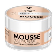 GEL Mousse 01-KRYŠTÁLOVÉ SKLO 50ml VICTORIA