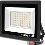 HALOGÉNOVÉ LED 100W REFLEXNÉ SVETLO 8000LM VODOtesné IP67 SLIM