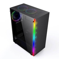 Herné puzdro BPG4 Tempered Glass RGB + 3xLED