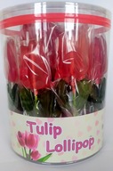 VALENTÍNSKE KARAMELOVÉ KVETOVÉ TULIPÁNOVÉ LOLLY 35 g 50 ks