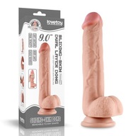 Prírodné pohyblivé dildo na penis 24 cm