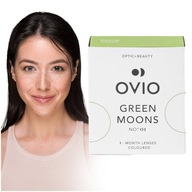 Zelené kontaktné šošovky OVIO Green Moons č 1