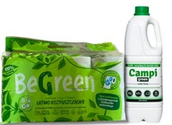 CAMPI GREEN TOALET TEKUTÝ SET 2L + BeGreen rozpustný papier 8 roliek