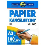 KANCELÁRSKY PAPIER A3 = 100 LISTOV