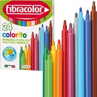 FIBRACOLOR Colorito umývateľné popisovače 24 farieb 3+