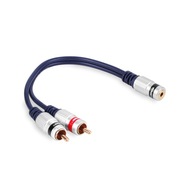 Adaptér Jack 3,5 mm zásuvka - 2x RCA VITALCO zástrčka