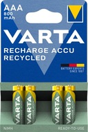 4x Batéria (NiMH) VARTA AAA (R3) 800 mAh zav