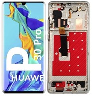 LCD OBRAZOVKA PRE HUAWEI P30 PRO OLED STRIEBORNÝ RÁMEČEK