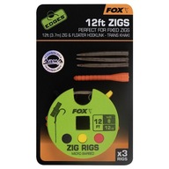 Náväzec na kapra Fox Zig Rig Trans Khak 12 lb č.8