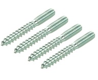 100x Obojstranný kolík drevo kov 8x60 mm torx