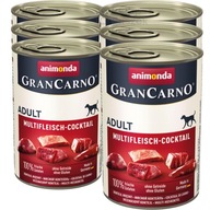 Animonda GranCarno Adult 6x400g - Multi mäsová zmes