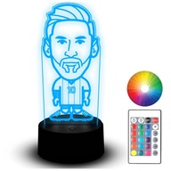 LED NOČNÁ LAMPA FUTBAL LEO MESSI PSG 3D