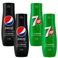 Sodastream Pepsi Max x2 + 7UP x2 karbonizačné sirupy