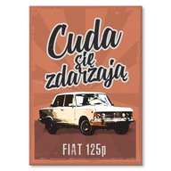 PLECHOVÝ IDEÁLNY DARČEK FIAT 125P AUTO