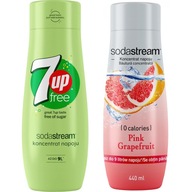 SodaStream 7Up ZDARMA+Grapfruitové vodné sirupy