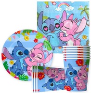 LILO a STITCH šálky taniere obrúsky narodeninová súprava 40 ks. Lilo&Stitch