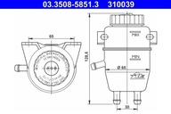 ATE 03.3508-5851.3 Expanzná nádrž, kvapalina v
