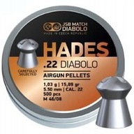 JSB HADES pelety 5,5mm 500ks 15,89gr STRONG 5,5